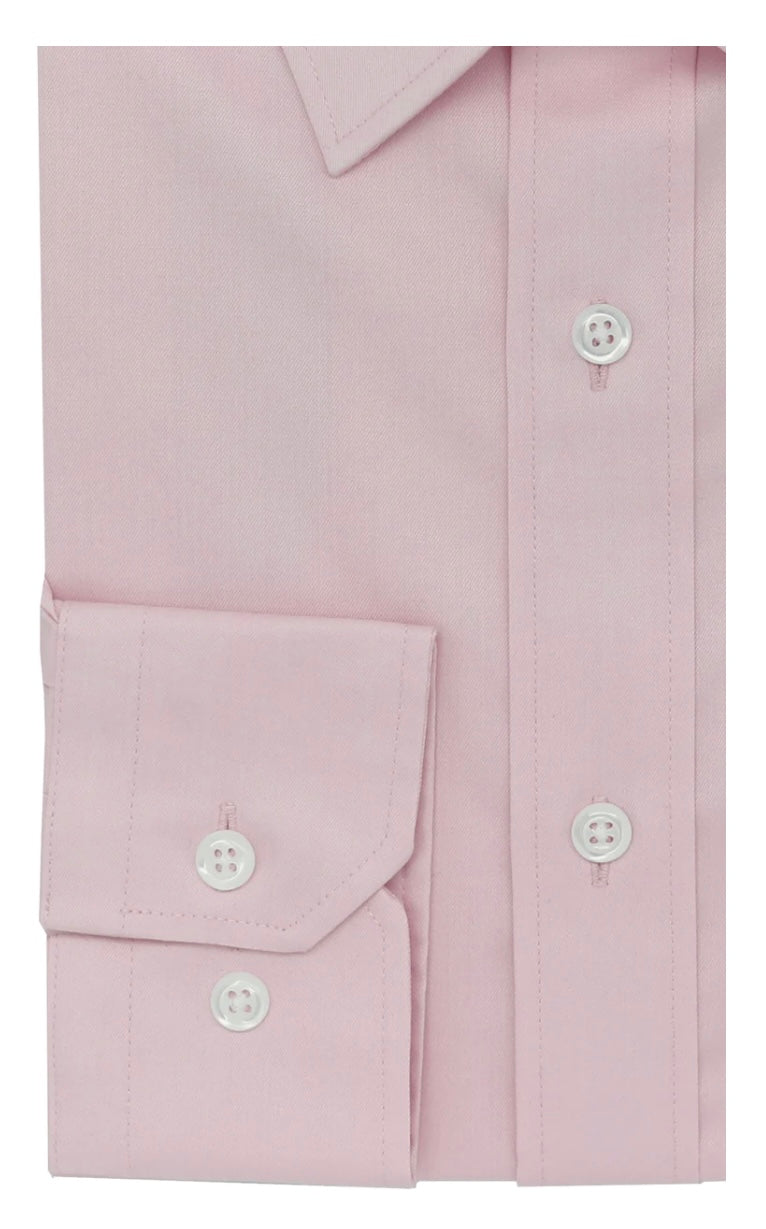 Experience the perfect combination of style and comfort with the Boston Slim Fit Business Shirt brought to you by kenny k. Made from a blend of cotton and polyester, this classic shirt is designed to offer a sleek and professional look while keeping you cool and comfortable all day. Expertly crafted to complement your business attire, it is a must-have for any wardrobe. 
