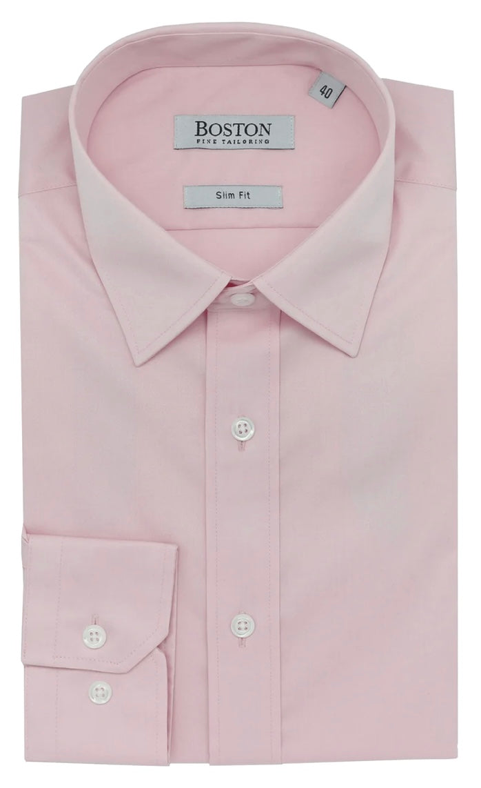 Boston Liberty Slim Fit Business Shirt in Pink by kenny k.