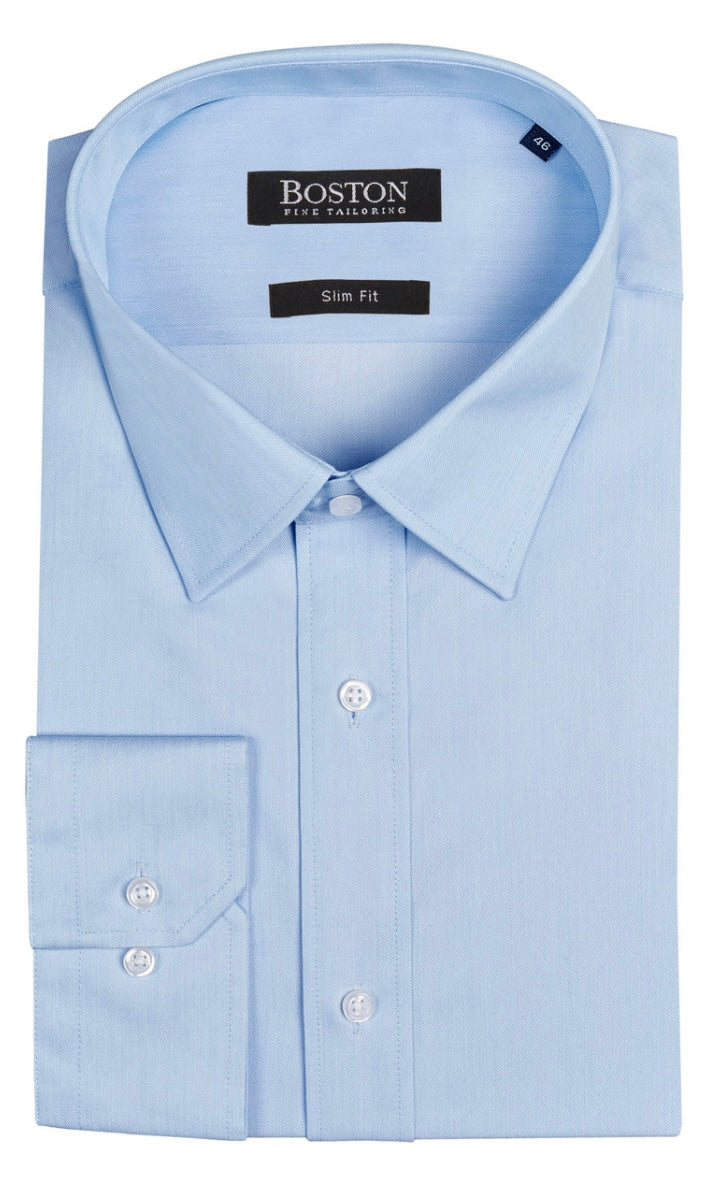 Boston Liberty Slim Fit Business Shirt in Blue by kenny k.