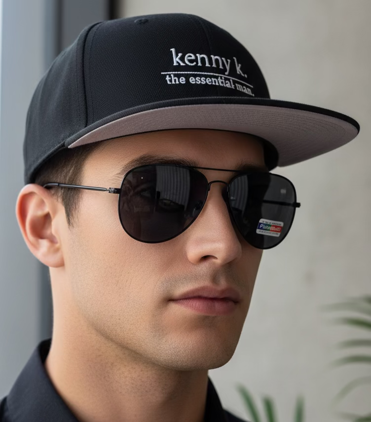 Aviator Style. Black, Polarized.