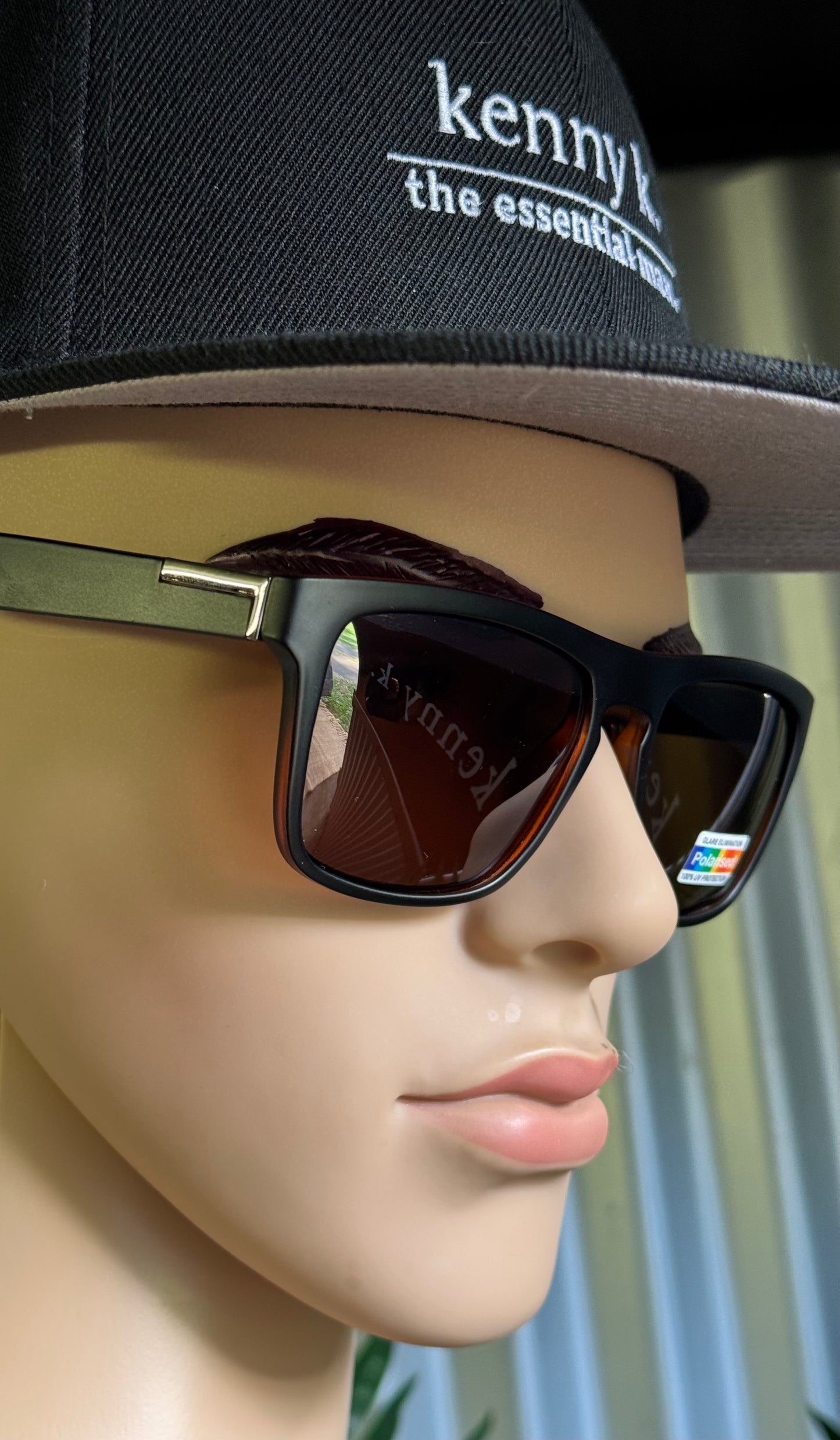 Wayfarer Style. Black and Orange, Polarised.