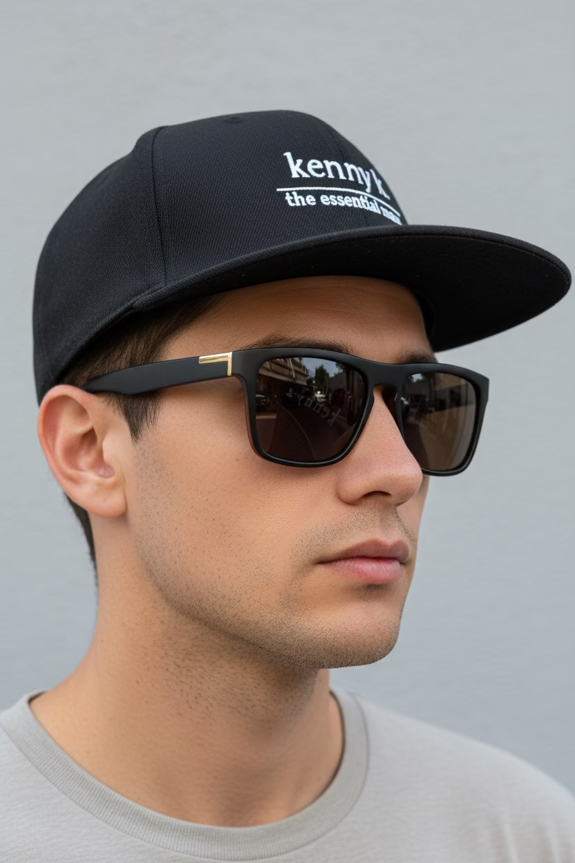 Wayfarer Style. Black and Orange, Polarised.