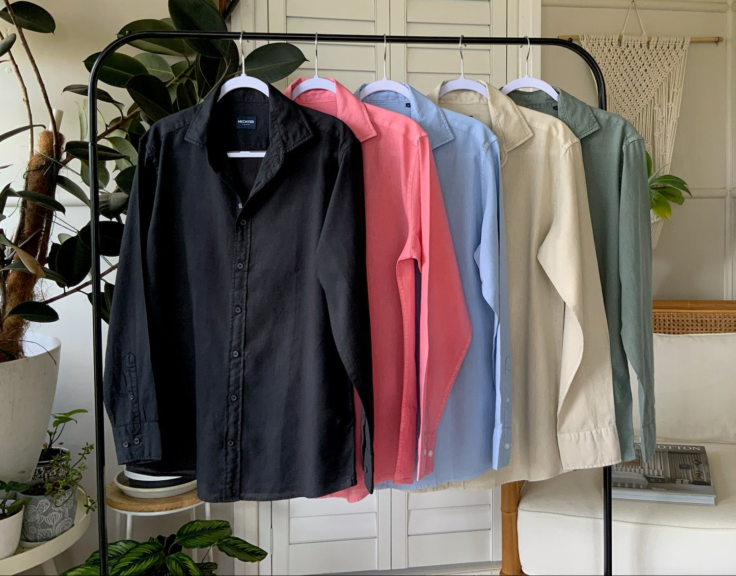 The Daniel Hechter Linen Blend Shirt in Oatmeal