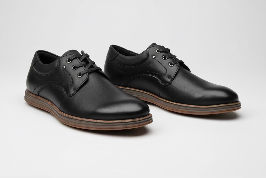 Command attention in the boardroom or at your next formal event with the Massa Maverick Dress Shoe, where classic design meets modern edge. Crafted with a premium polished leather upper, this lace up dress shoe features a sleek almond toe, clean stitching detail and a slim, refined silhouette for a sophisticated finish. The cushioned inner sole delivers comfort from day to night, while the durable rubber outsole provides grip and stability with every step.