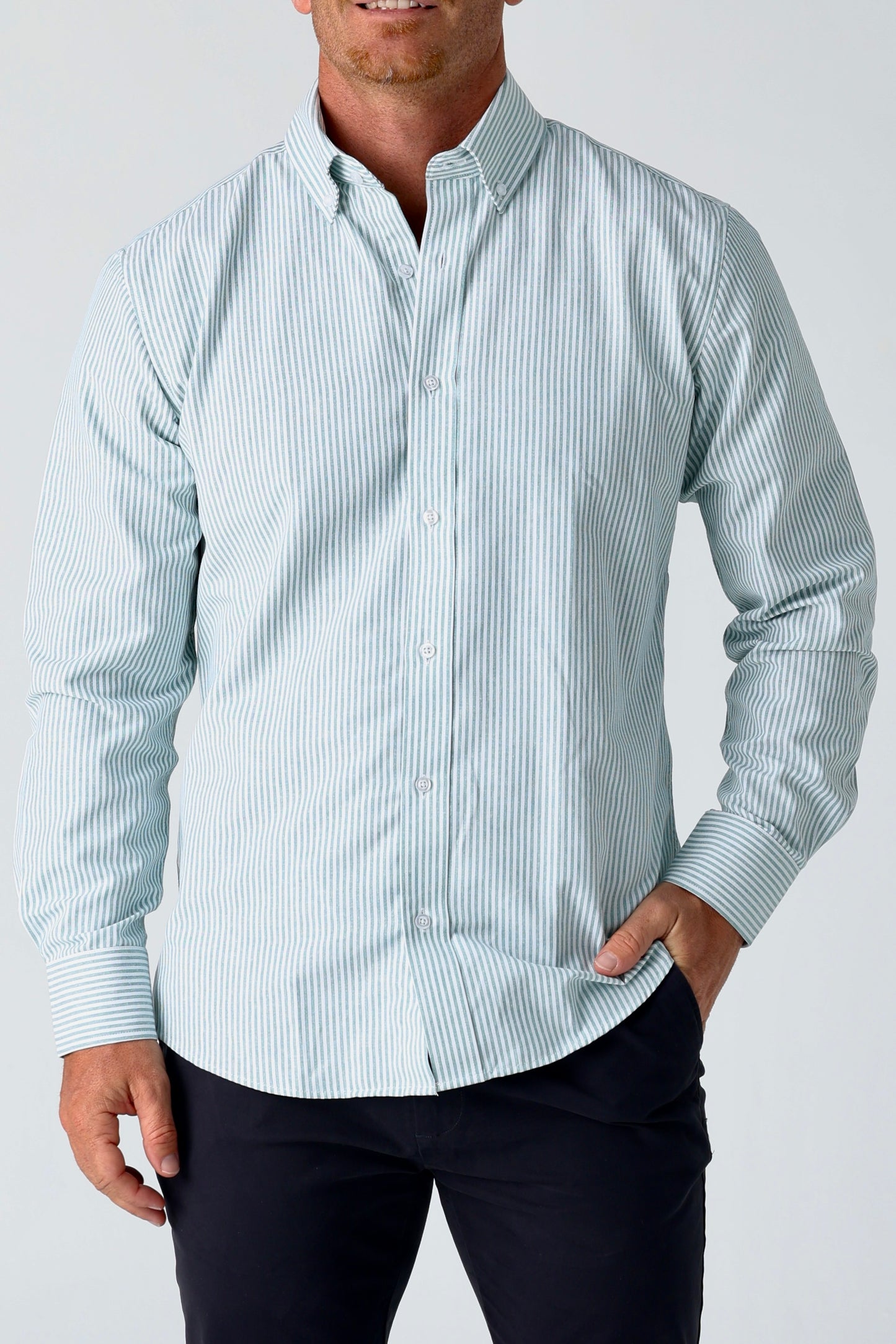 Designed with easycare technology, this stylish Daniel Hechter Button Down shirt resists creasing and requires minimal ironing, keeping you sharp and professional with less effort. 100% Cotton, lightweight, breathable and comfortable to wear all day, this shirt is the ultimate staple for the modern man. Perfectly paired with tailored trousers, chinos or jeans, it's a must for every business or casual wardrobe.