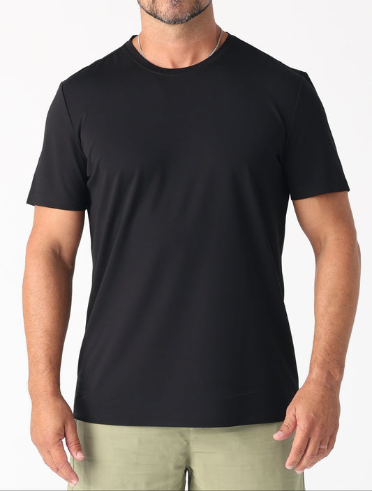 Look cool and stay cool this summer.&nbsp;

Cool Touch Stretch Fabric T by Daniel Hechter Paris.

The unique yarn characteristics and construction of this fabric offer superior softness and quicker drying.
