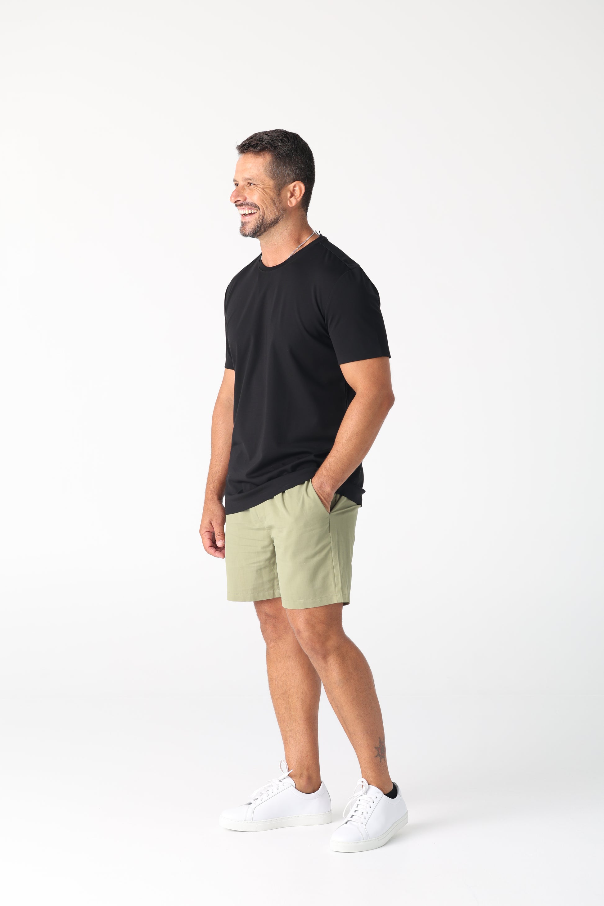 Look cool and stay cool this summer.&nbsp;

Cool Touch Stretch Fabric T by Daniel Hechter Paris.

The unique yarn characteristics and construction of this fabric offer superior softness and quicker drying.
