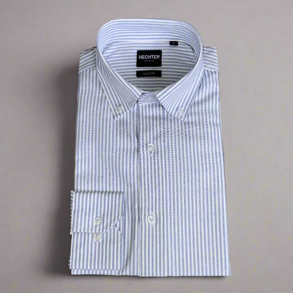 Designed with easycare technology, this stylish Daniel Hechter Button Down shirt resists creasing and requires minimal ironing, keeping you sharp and professional with less effort. Lightweight, breathable and comfortable to wear all day, this shirt is the ultimate staple for the modern man. Perfectly paired with tailored trousers, chinos or jeans, it's a must for every business or casual wardrobe.
