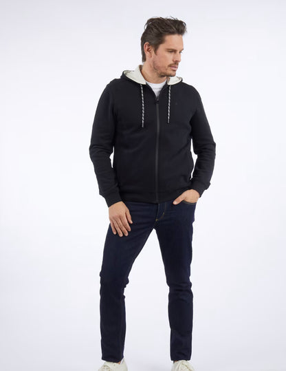 Upgrade your off-duty wardrobe with this premium zip front hoody by Daniel Hechter. Designed for comfort &nbsp;and versatility, it’s crafted from a soft cotton blend fabric with a brushed interior that feels smooth against the skin. Pair with our matching track pants for a coordinated look.

Full length zip front with branded metal puller for easy layering
Drawstring hood with tonal cords and metal tips for a refined finish
Subtle Daniel Hechter logo detail on the chest
Ribbed cuffs and hem for shape retent