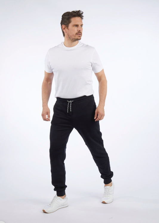 The perfect blend of casual comfort and sharp styling, the Daniel Hechter track pants are a go-to for relaxed days without sacrificing polish. Pair with the matching hoody or dress up with a crisp kennyk. tee and sneakers for elevated street style.

Tapered fit with ribbed ankle cuffs for a streamlined silhouette
Elastic waistband with adjustable drawcord for a personalised fit
Side pockets plus a discreet rear welt pocket for everyday essentials
Finished with a tonal Daniel Hechter logo for a clean modern 