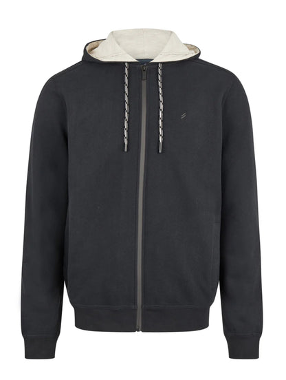 Upgrade your off-duty wardrobe with this premium zip front hoody by Daniel Hechter. Designed for comfort &nbsp;and versatility, it’s crafted from a soft cotton blend fabric with a brushed interior that feels smooth against the skin. Pair with our matching track pants for a coordinated look.

Full length zip front with branded metal puller for easy layering
Drawstring hood with tonal cords and metal tips for a refined finish
Subtle Daniel Hechter logo detail on the chest
Ribbed cuffs and hem for shape retent