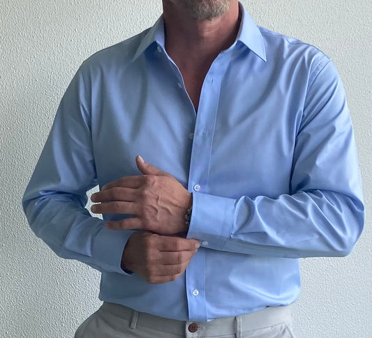 Boston Liberty Slim Fit Business Shirt in Blue by kenny k.