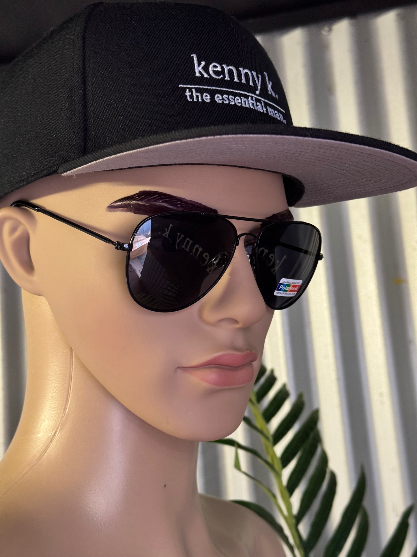 Aviator Style. Black, Polarized.