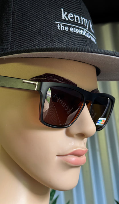 Wayfarer Style. Black and Orange, Polarised.