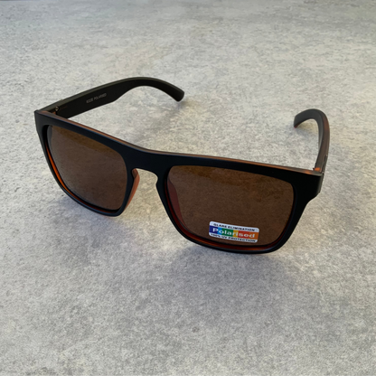 Wayfarer Style. Black and Orange, Polarised.