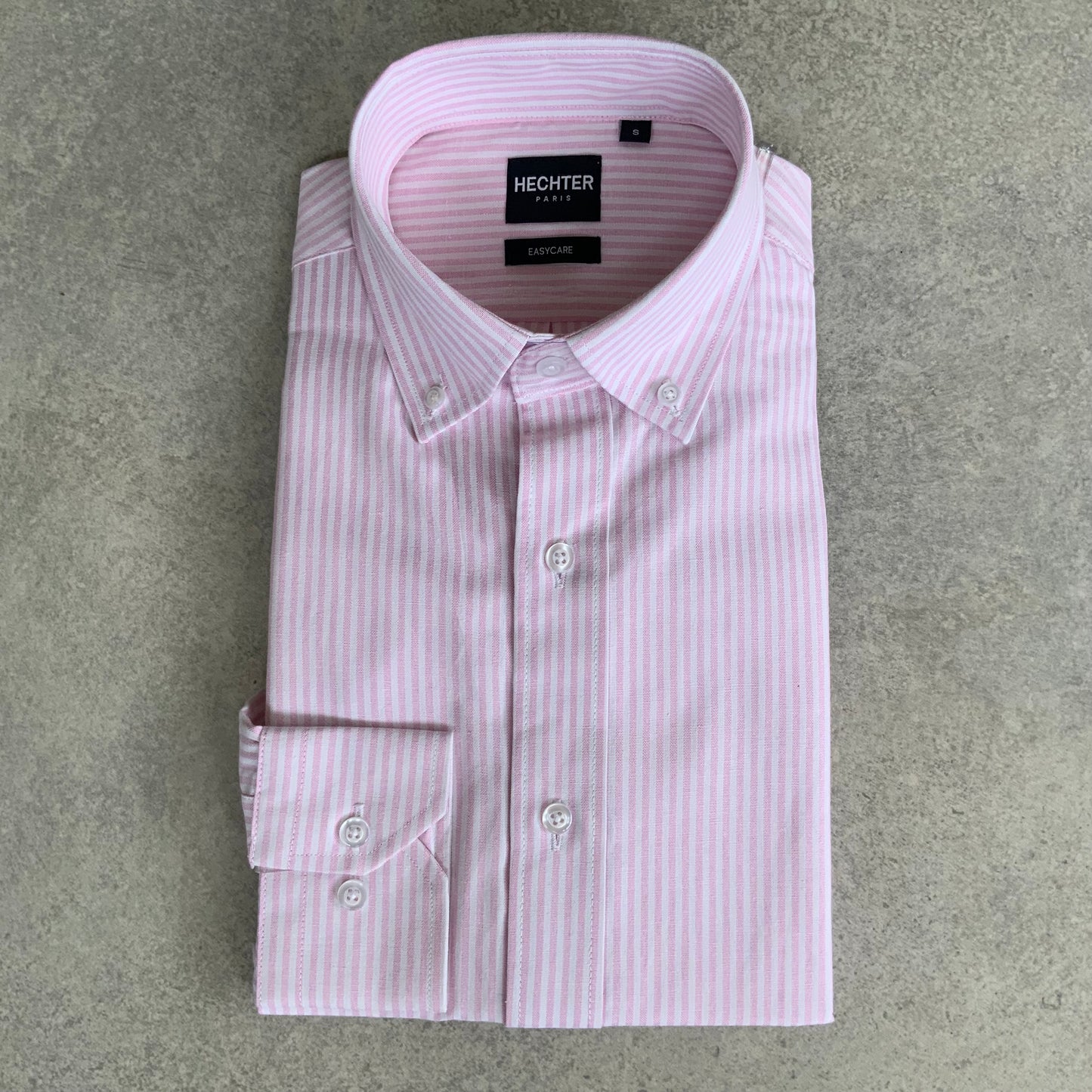 Daniel Hechter Pink Striped Button Down Easycare Shirt