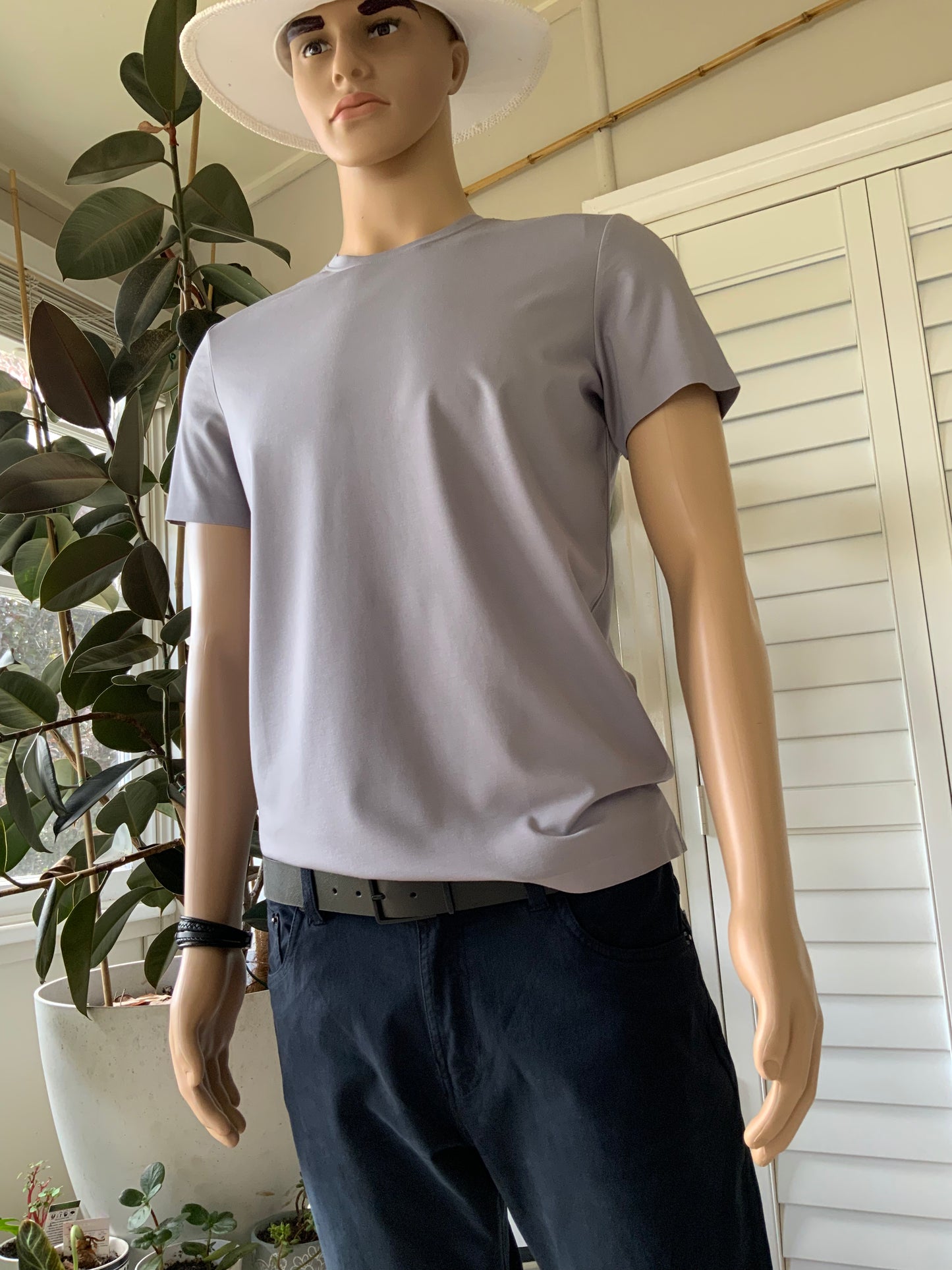 Cool Touch Stretch T Shirt in Grey