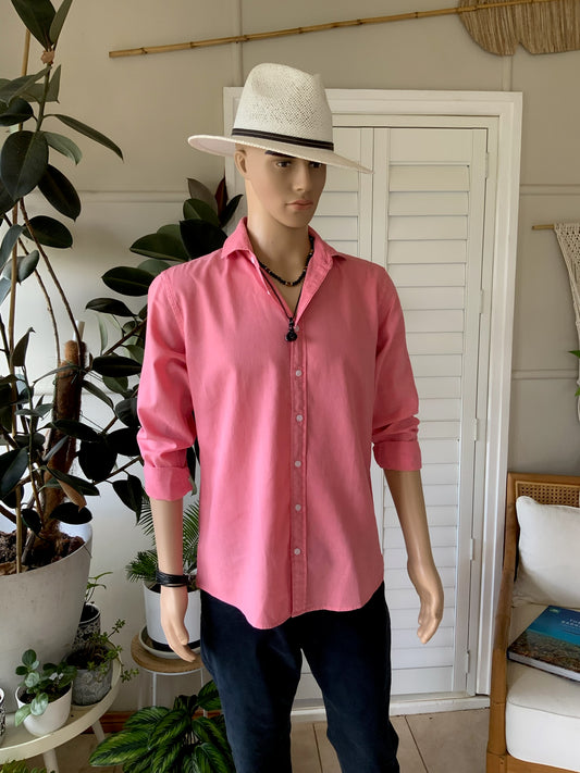 The Daniel Hechter Linen Blend Shirt in Pink