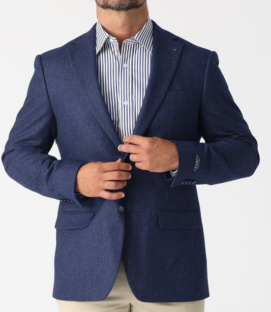 Redefine your smart casual wardrobe with the Daniel Hechter Lazio Jacket. A refined essential that blends European tailoring with everyday versatility. Crafted from a premium wool/polyester blend fabric, the Lazio offers a structured yet comfortable fit, making it perfect for the modern professional. Designed with a single breasted front, notch lapel and twin button closure, it delivers timeless style with a contemporary edge. Subtle internal and external pockets add functionality without sacrificing form. 