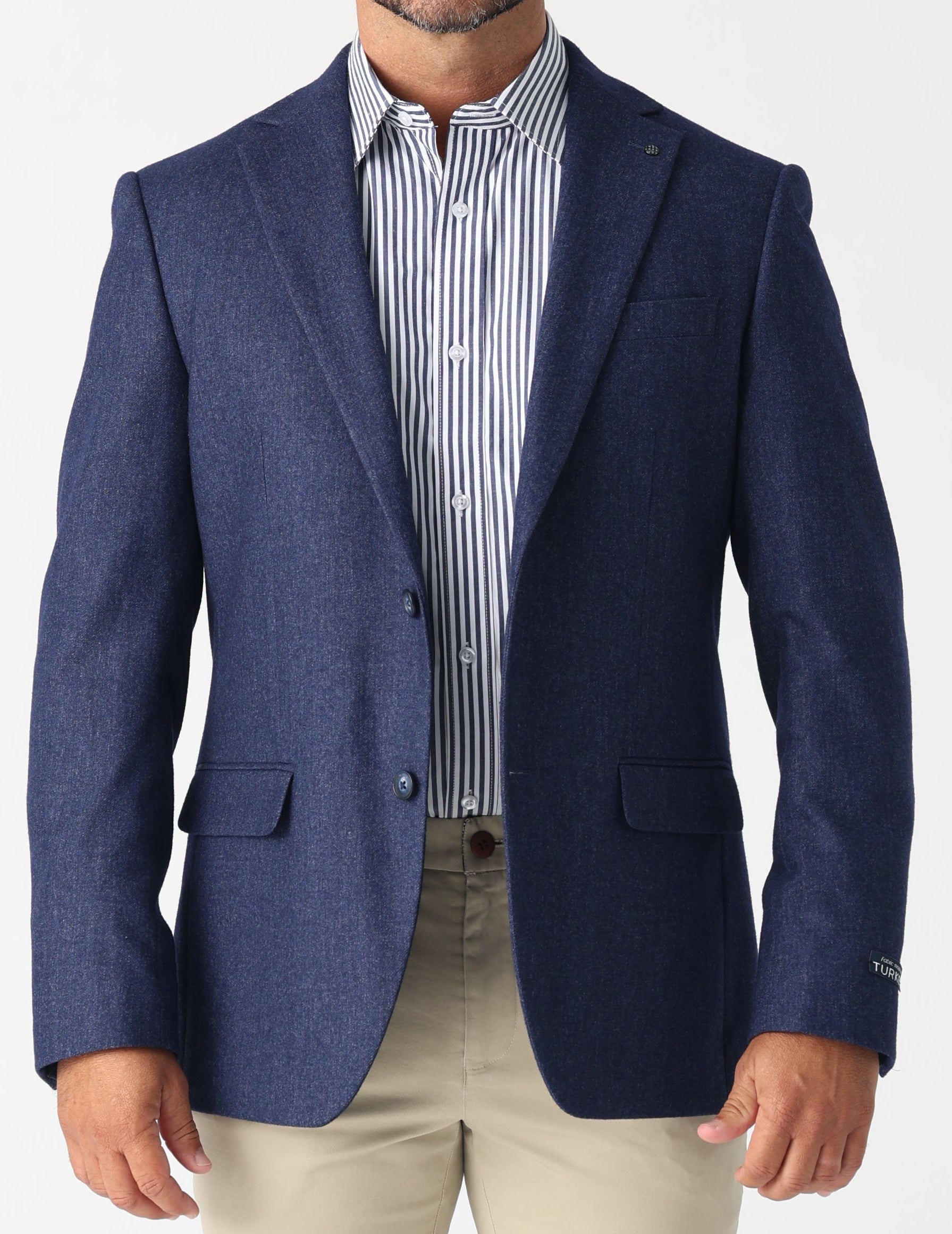 Redefine your smart casual wardrobe with the Daniel Hechter Lazio Jacket. A refined essential that blends European tailoring with everyday versatility. Crafted from a premium wool/polyester blend fabric, the Lazio offers a structured yet comfortable fit, making it perfect for the modern professional. Designed with a single breasted front, notch lapel and twin button closure, it delivers timeless style with a contemporary edge. Subtle internal and external pockets add functionality without sacrificing form. 