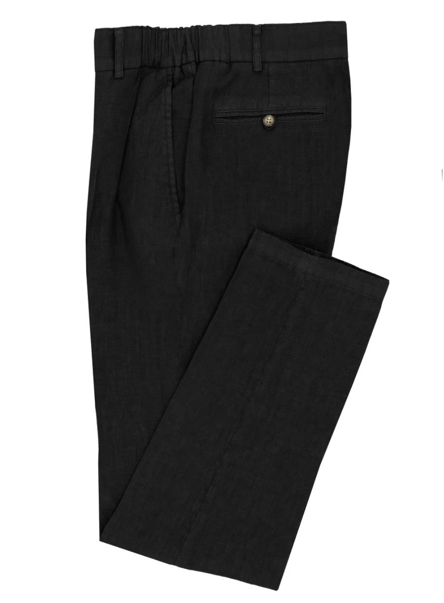 Understated. Refined. Essential.

Cut from premium breathable linen, this impeccable suit offers a lightweight feel with natural texture made for the Australian climate and modern day to night wear. The Modena Imola fit is structured where it matters, relaxed where it counts and strikes the perfect balance between sharp and easy. The soft constructed blazer features minimal detailing and a natural drape, paired with tailored, elasticised waist trousers designed for all day comfort. Wear it with a crisp shir