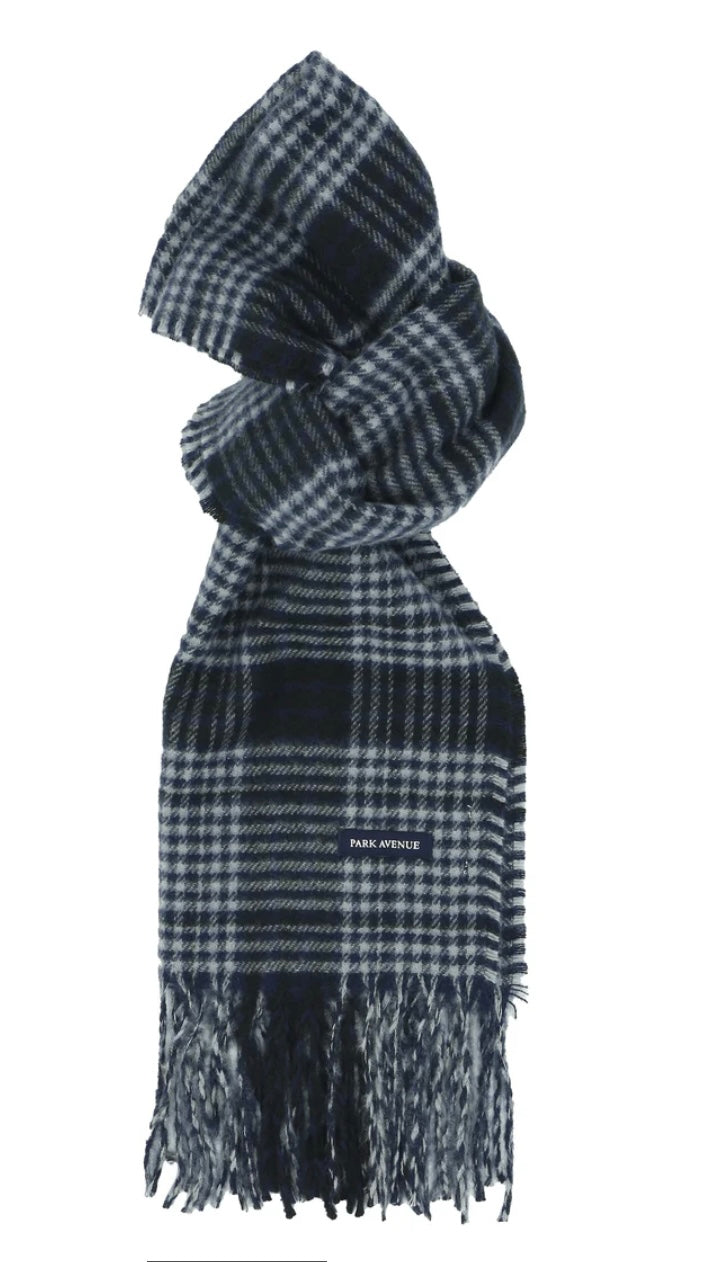 Elevate your style with Park Avenue Scarves brought to you by kenny k. These stylish scarves are made from 100% recycled polyester, keeping you warm and environmentally conscious. Featuring a classy fringe and a generous 180cm length, they are the perfect addition to any outfit. Stay fashionably cosy and eco-friendly with Park Avenue Scarves.