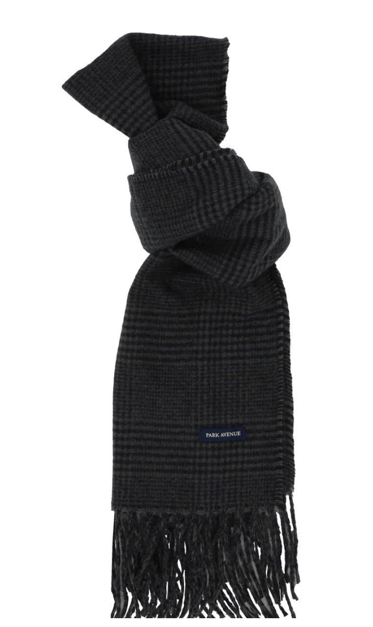 Elevate your style with Park Avenue Scarves brought to you by kenny k. These stylish scarves are made from 100% recycled polyester, keeping you warm and environmentally conscious. Featuring a classy fringe and a generous 180cm length, they are the perfect addition to any outfit. Stay fashionably cosy and eco-friendly with Park Avenue Scarves.